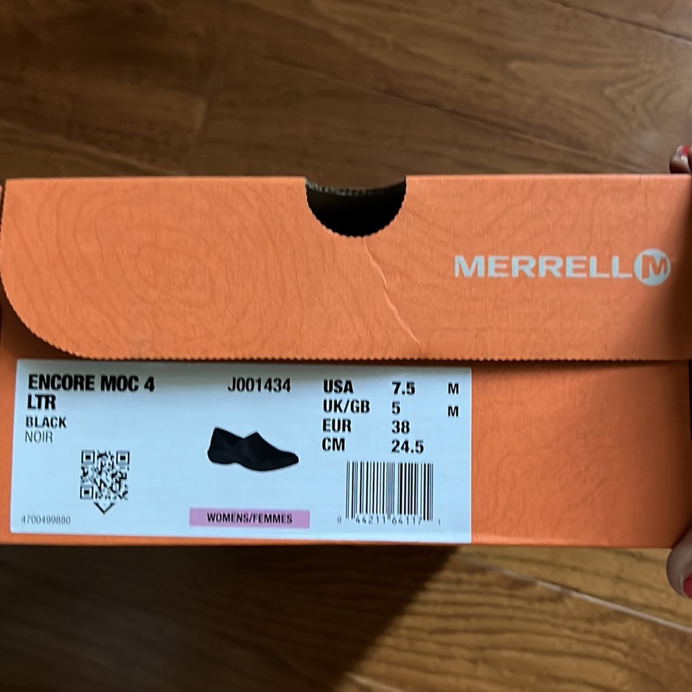 Merrell Women’s 7.5 Encore Moc 4 black leather - Picture 7 of 7